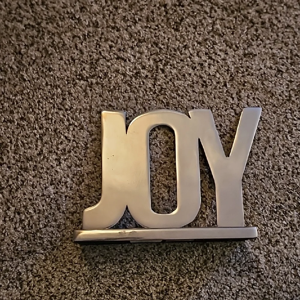 Target Silver Word Holiday JOY Décor